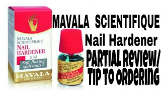 🔴MAVALA SCIENTFIQUE Nail Hardener Partial ReviewTip to Ordering💅 [upl. by Leonerd]