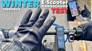 TRENDOUX EScooter Winter  HANDSCHUHE  Warme Finger mit praktischem Feature im TEST REVIEW [upl. by Ahsei20]