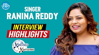 Singer Ranina Reddy Exclusive Interview Highlights  Melodies And Memories  iDream Movies [upl. by Burnsed]