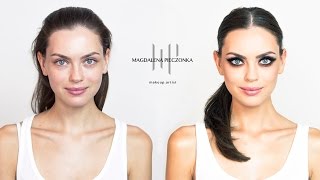 Makijaż KOCIE OKO  jak zrobić makeup krok po kroku [upl. by Logan325]