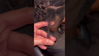 Retwist crochet needle hair hairstyle locs relatable [upl. by Riaj662]