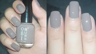 Grey Nails Winter Nail Polish Swatch  Rose Pearl [upl. by Schatz]