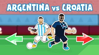 MESSI DESTROYS GVARDIOLl World Cup Final 2022 Argentina vs Croatia 30 Cartoon Goals Highlights [upl. by Alicea328]