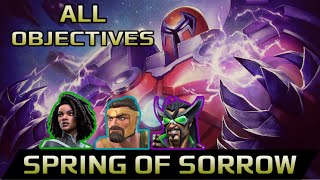 Conquer the Sorrow Spring of Sorrow Onslaught All Objectives Walkthrough  Week 2  Mcoc [upl. by Nivrehs]