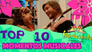 Floricienta TOP 10 MOMENTOS MUSICALES [upl. by Ymme]