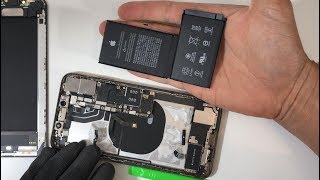 Cambio bateria iPhone XS Max sin poner mensaje de pieza desconocida [upl. by Labina790]