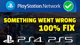 Something Went Wrong ✅ Playstation CE117736 PS5 amp WS44793 PS4 Error [upl. by Ogaitnas]