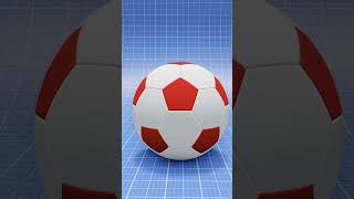 Why Soccar Ball A Are Made Of Hexagons And Pentagons 🤔  3D Animation in Hindi  shorts [upl. by Baese549]