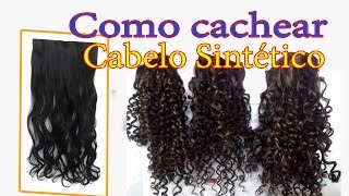 Como cachear Cabelo Sintético por Fernanda Rodrigues [upl. by Geordie]