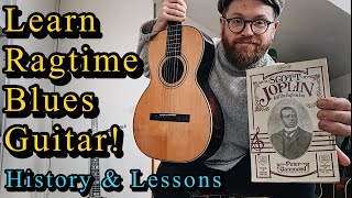 How To Play Ragtime Blues Guitar  Blind Blake and Blind Boy Fuller Lesson plus Ragtime History [upl. by Oswald]