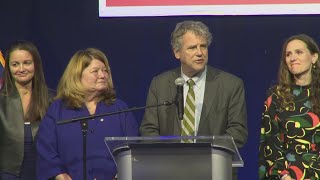 Ohio US Sen Sherrod Brown speaks after being defeated in reelection bid by Bernie Moreno [upl. by Ahseek798]