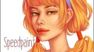 Stella Winx Club portrait  SPEEDPAINT [upl. by Ethelda]