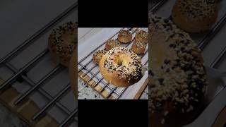 Homemade Bagel recipe shorts video how [upl. by Yuma]