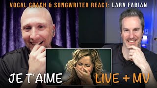 Vocal Coach amp Songwriter React to Je taime Live  MV by Lara Fabian  Song Reaction and Analysis [upl. by Ettesoj]