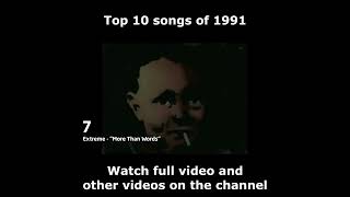 Top 10 songs of 1991 [upl. by Akkina]