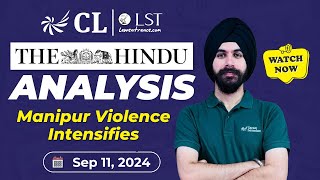 The Hindu Newspaper Analysis  11 September 2024  Daily Current Affairs  CLAT 2025 [upl. by Filmore300]