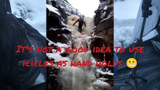 Crowden Clough Ice Climb January 2013 kinder scout [upl. by Zerdna472]