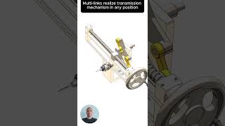 Multi links realize transmission mechanism in any position cad machine mechanical 3dprinting [upl. by Lebasy410]