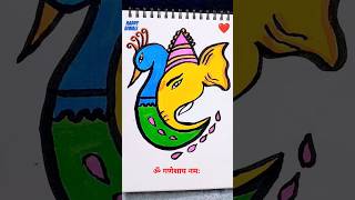 Diy Easy kids drawing❤️🌺😨shorts trending viralvideo funny story diwali ganesh art kids yt [upl. by Roxie942]