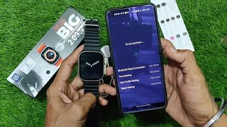 t900 ultra how to connect and How To Set Wallpaper Photo In Smartwatch T900 [upl. by Eciuqram582]