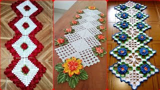 40 Stylish Crochet Table Runners Decorated Patterns New Creative Crochet [upl. by Ane]