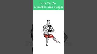 How To Do Dumbbell Side Lunges Correctly Lateral Lunge [upl. by Aihn]