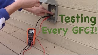 Testing Every Ground Fault Circuit Interrupter GFCI in my Home [upl. by Hovey]