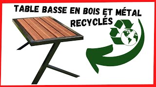 ⚠️ FABRICATION DUNE TABLE BASSE EN MATÉRIAUX DE RÉCUPÉRATION ⚠️ [upl. by Kcirred]