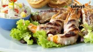 Gegrilde gambas met avocadosalsa [upl. by Callas]