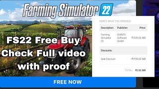 Free Farming Simulator 22  Free Pc Farming Simulator FS22 Download Full Video with Proof [upl. by Briscoe]