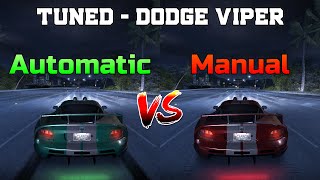 Tuned Dodge Viper SRT10  Automatic vs Manual  Need for Speed Carbon [upl. by Ardnaek]