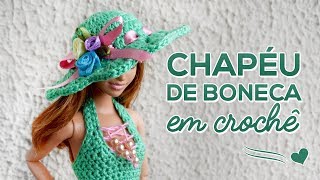 Chapéu de boneca em crochê [upl. by Cynara]