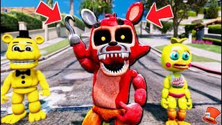 NEW ADVENTURE NIGHTMARE FOXY ANIMATRONIC GTA 5 Mods FNAF RedHatter [upl. by Adnawed]