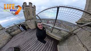 David and I climbing the tower steps [upl. by Grogan]