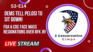 Today on 3 Conservative Gimps S3E14 Dems tell Pelosi to sit down [upl. by Enilegnave]