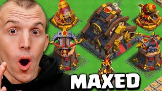 Maxed Clan Capital Gameplay Clash of Clans [upl. by Redman]