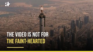 Meet The Woman Who Stood On Top Of Burj Khalifa In Viral Emirates Ad [upl. by Nwahsor249]