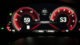 2019 BMW M550i xDrive acceleration test of 0132mph [upl. by Eenehs]