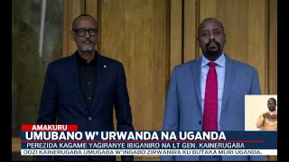 Perezida KAGAME yakiriye Lt General Muhoozi Kainerugaba [upl. by Alaunnoif]