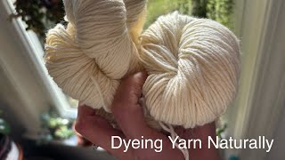 Dyeing Yarn Naturally [upl. by Ecyned]