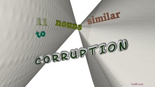 corruption  13 nouns which mean corruption sentence examples [upl. by Nnail]