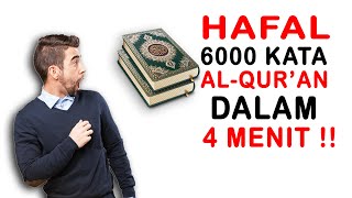 BAHASA ARAB MUDAH  HAFAL 6000 KATA ALQURAN DALAM 4 MENIT [upl. by Jeromy]