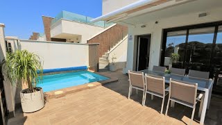 VDE012 Villa 3 bed with pool roof terrace close to beach bars amp restaurants in San Pedro [upl. by Ainnet]