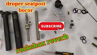 rockshox Reverb seatpost dropper reverb servicedroper seatpost reverb bocor [upl. by Faus]