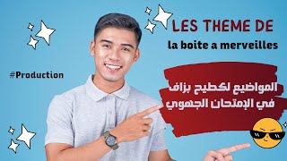 جميع المواضيع لمحتمل تحط ف productionécrite les thèmes de la boîte à merveilles [upl. by Kcir]