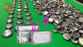 Silver Recovery from Watch Battery  Watch Battery Recycling  Silver Recovery [upl. by Bullis]