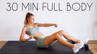 30 min FULL BODY SCULPT No Jumping Minimal Equipment Workout [upl. by Gleich]