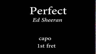 Perfect by Ed sheeran Easy Chords and Lyrics [upl. by Lori]