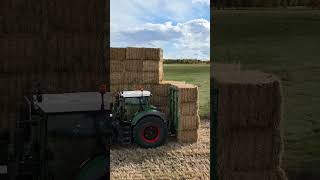 New Holland High Density Square Baler amp Fendts 942 amp 828 fendt newholland farmpro baler drone [upl. by Azar]