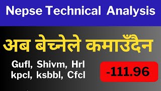 Nepse technical analysis  Gufl shivm hrl kpcl ksbbl cfcl [upl. by Tjaden]